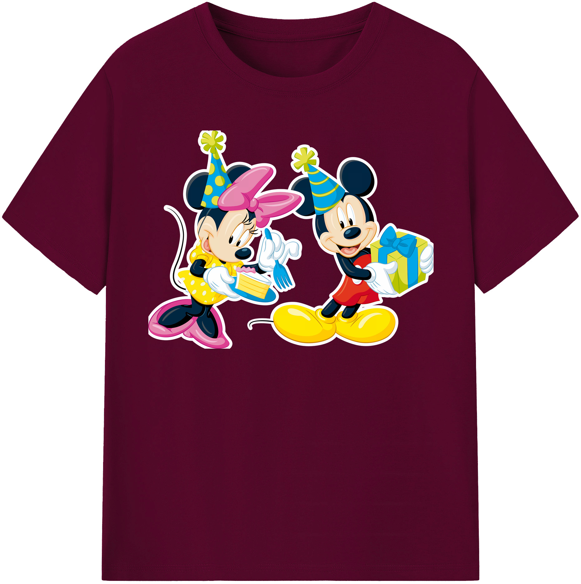 （画像用） ミッキーマウス Mickey Mouse レディースカジュアルプリントTシャツ（綿100％）